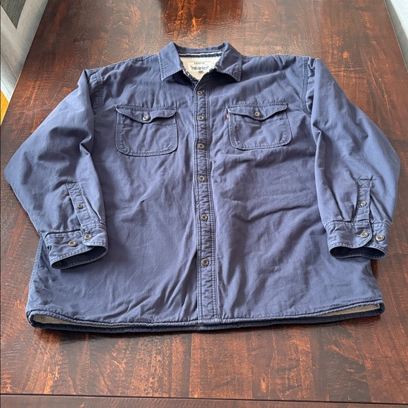 Levi’s Chore Coat Sherpa Lined Navy Size XXL - Picture 3 of 16